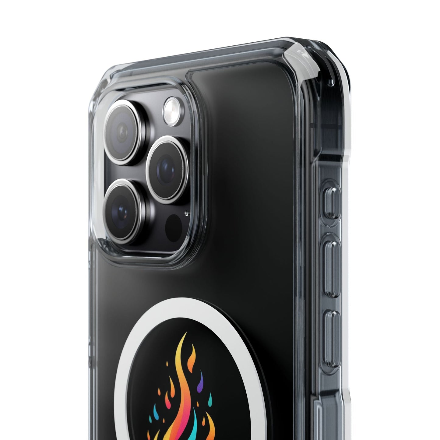 Flame magnetic clear impact case alt