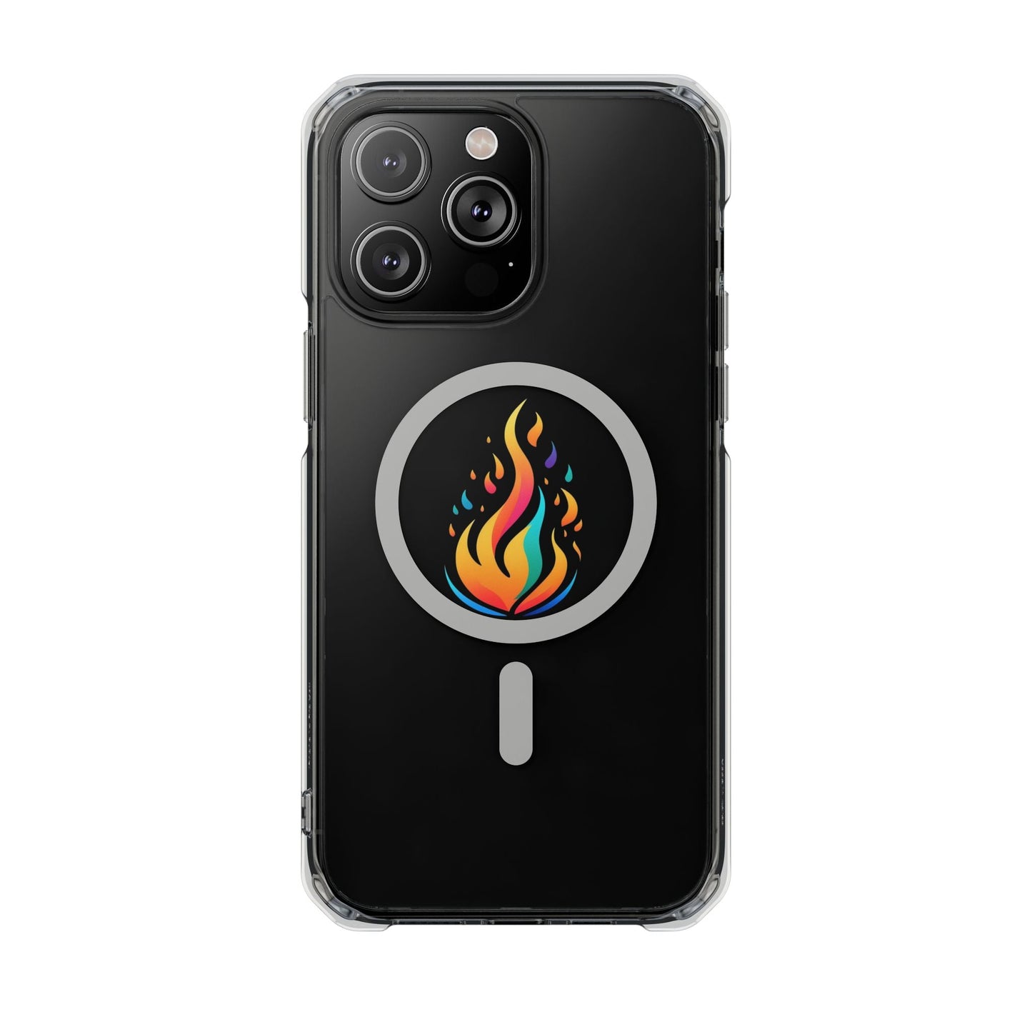 Flame magnetic clear impact case alt