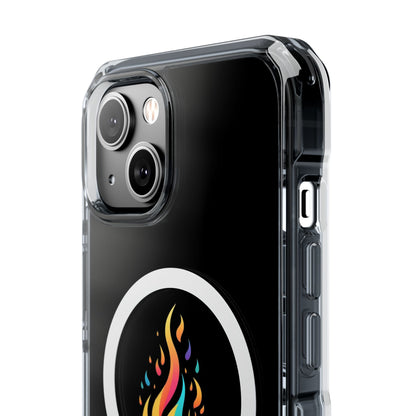 Flame magnetic clear impact case alt