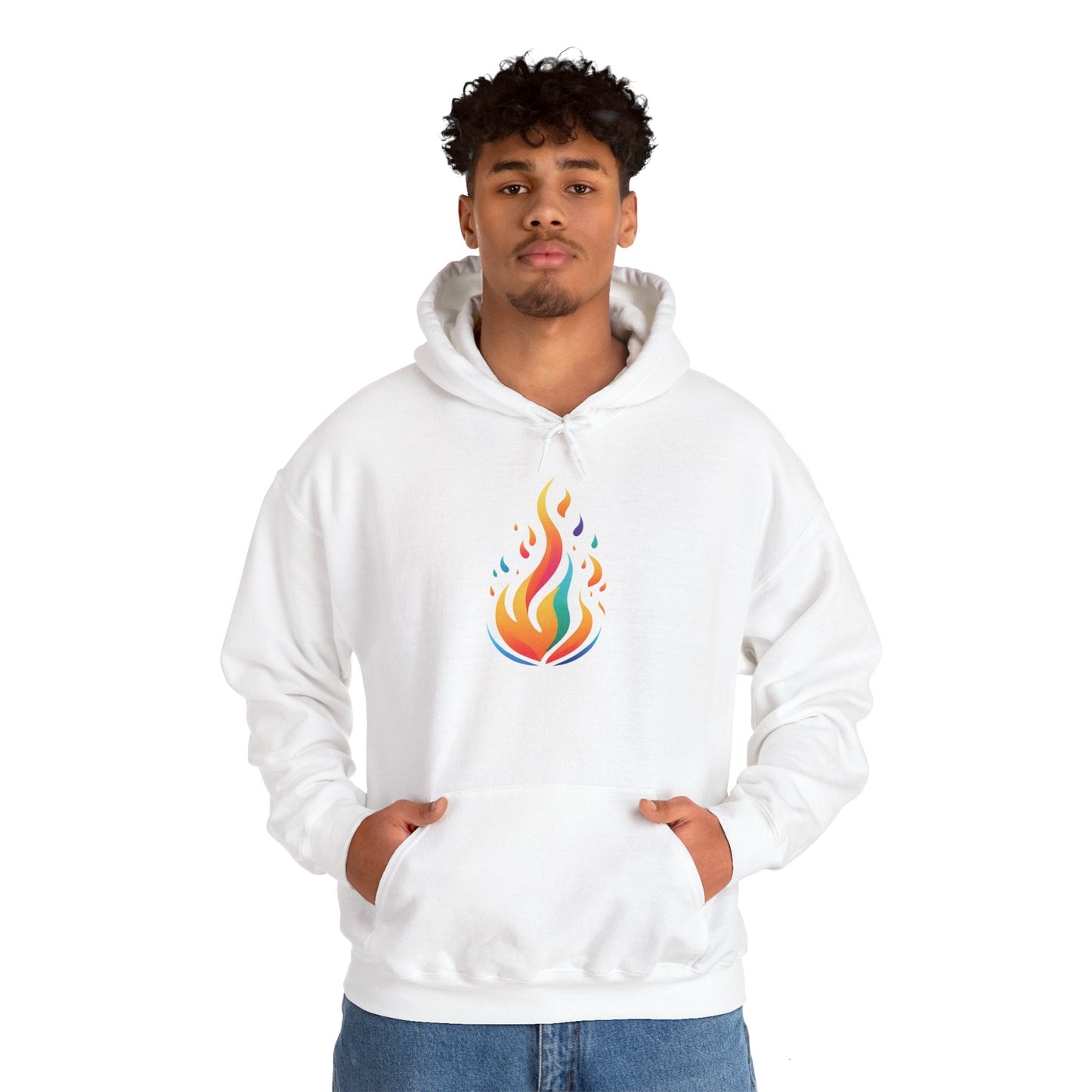 Flame unisex hoodie alt