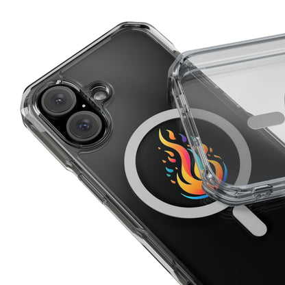 Flame magnetic clear impact case alt