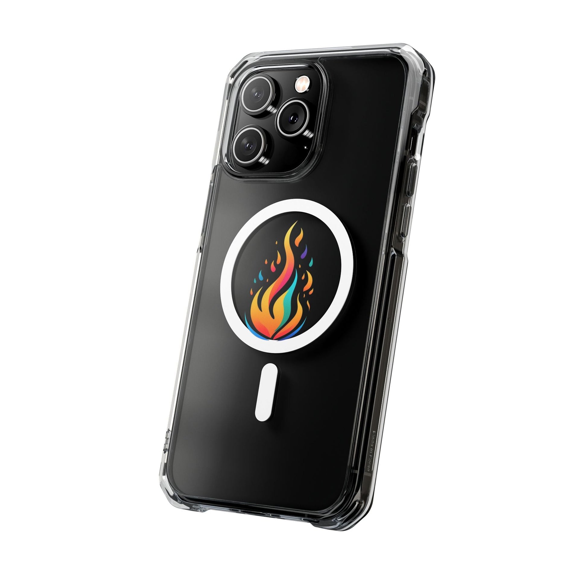 Flame magnetic clear impact case alt