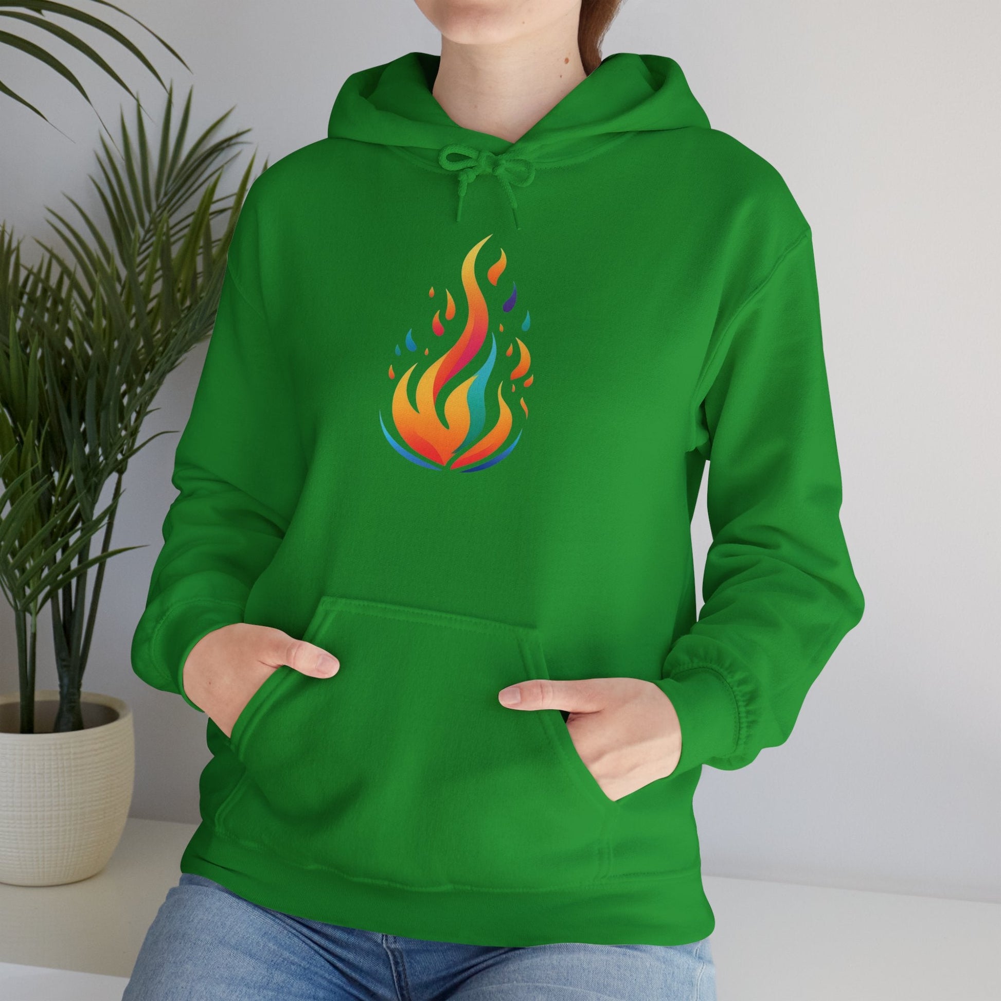 Flame unisex hoodie alt