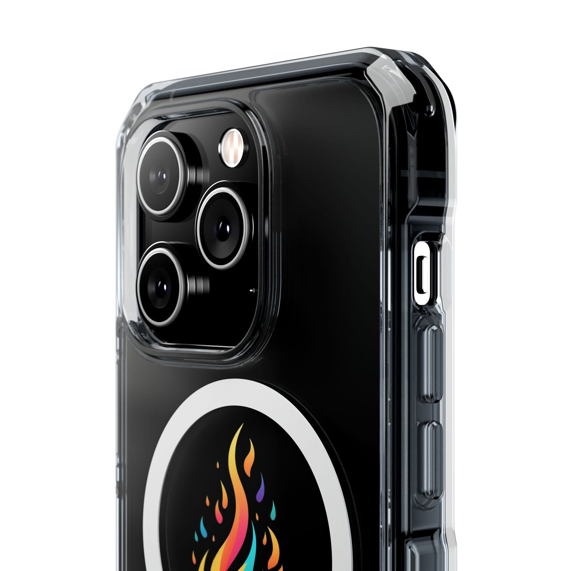 Flame magnetic clear impact case alt