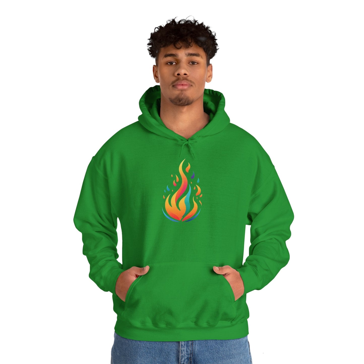 Flame unisex hoodie alt