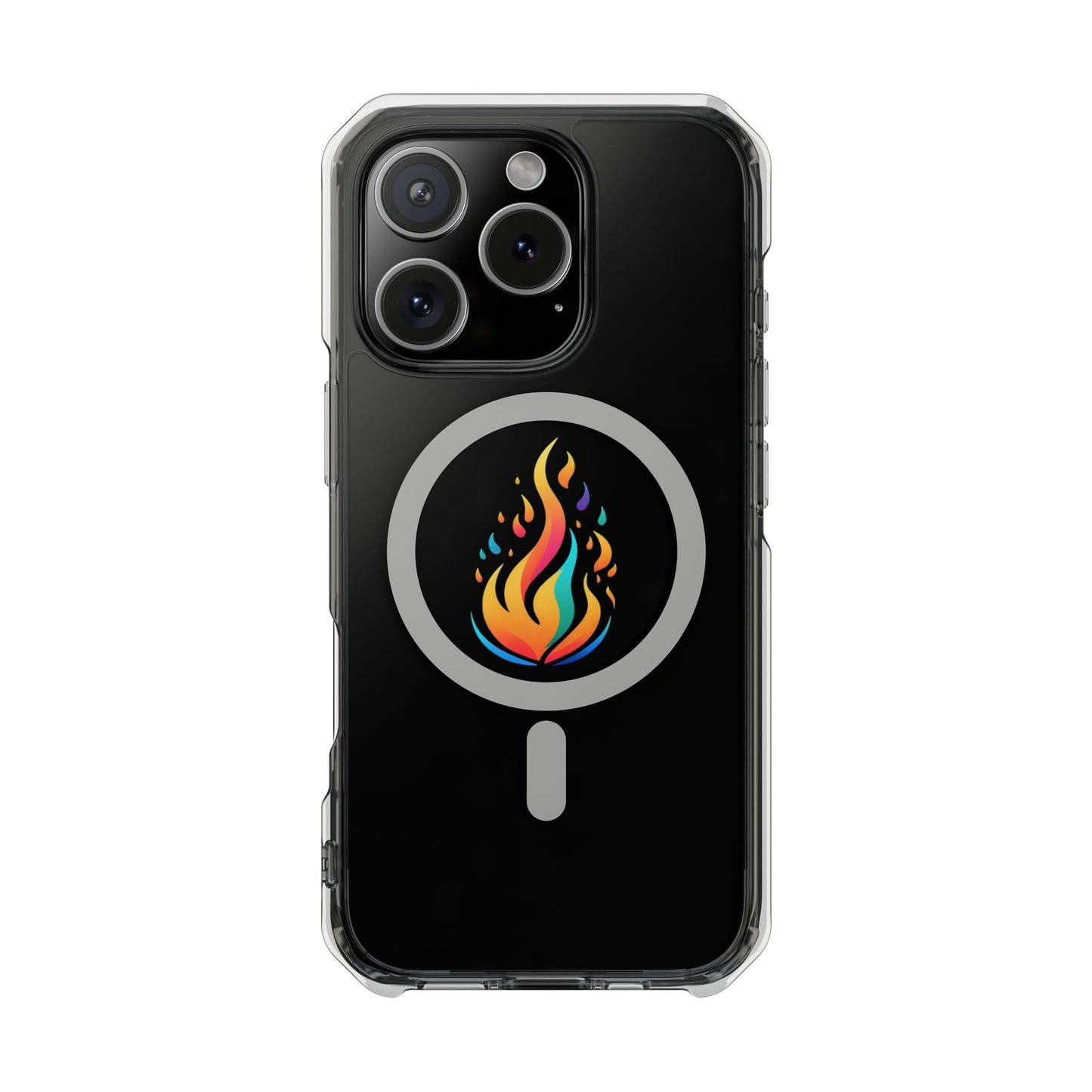 Flame magnetic clear impact case alt