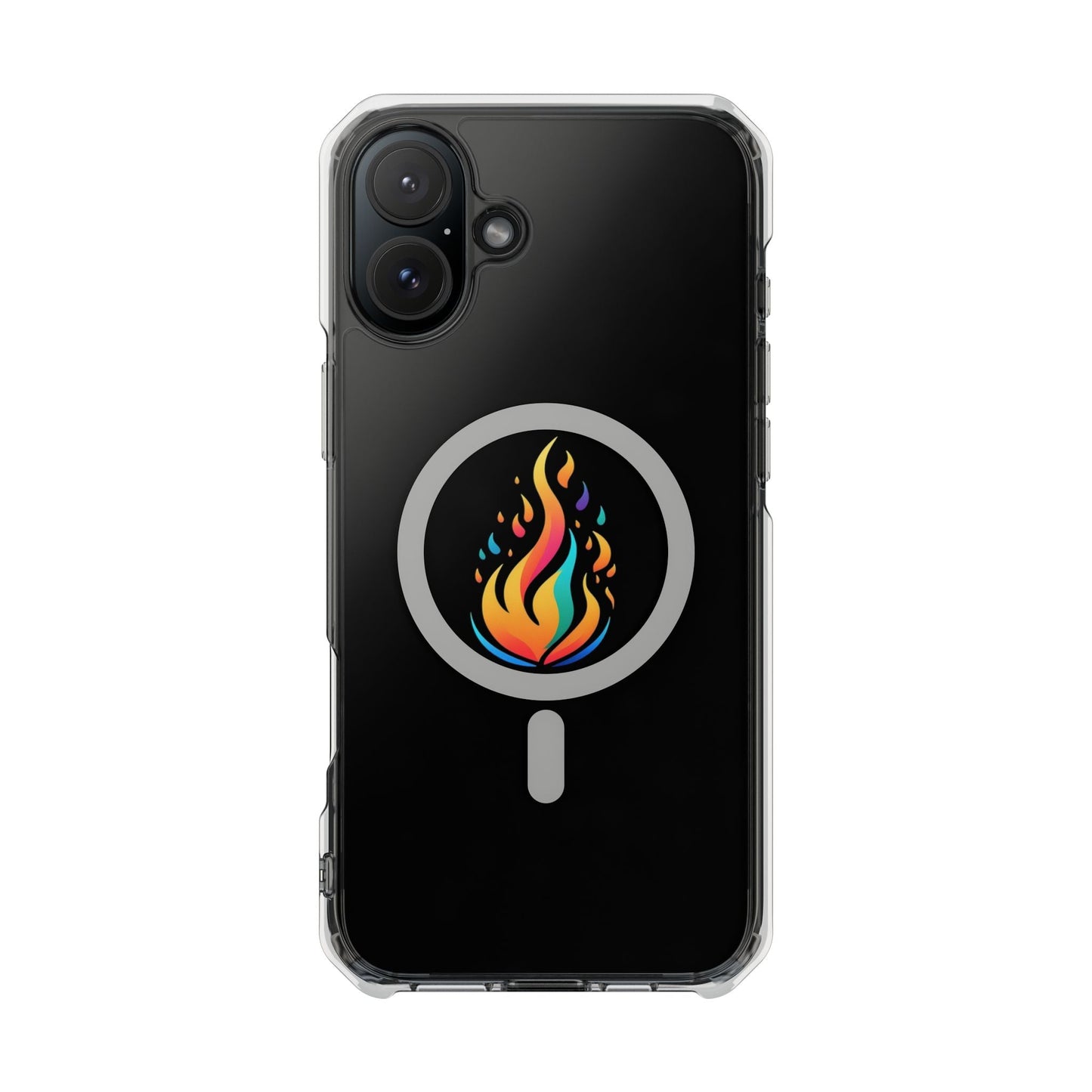 Flame magnetic clear impact case alt