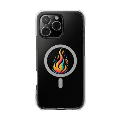 Flame magnetic clear impact case alt