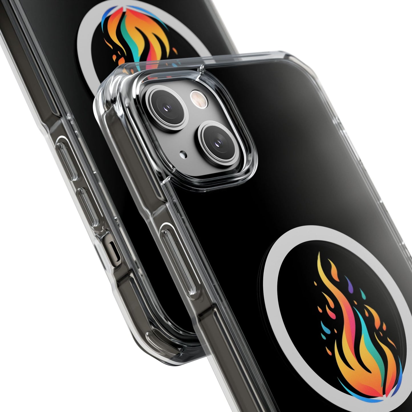 Flame magnetic clear impact case alt