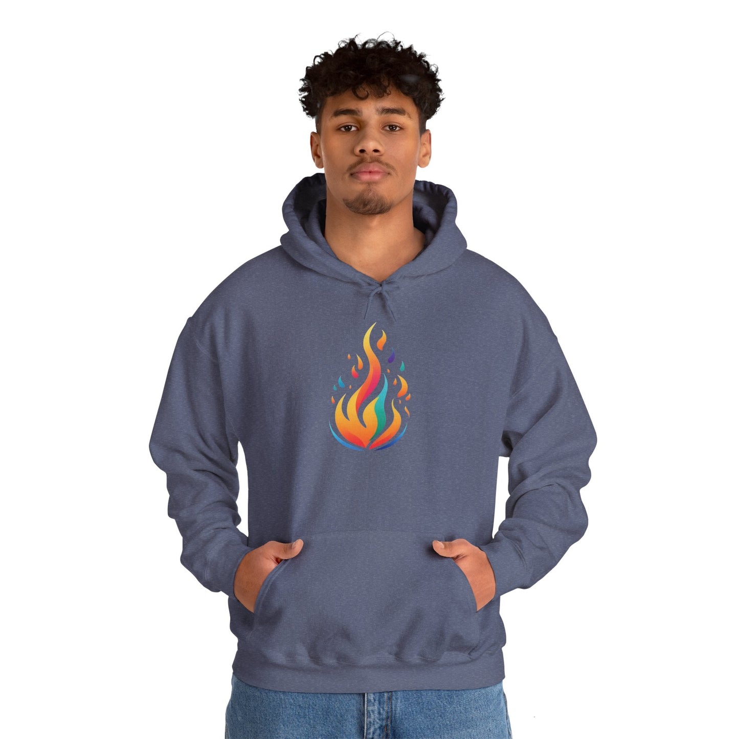 Flame unisex hoodie alt