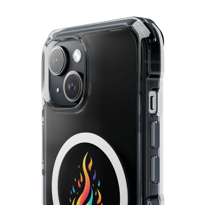 Flame magnetic clear impact case alt