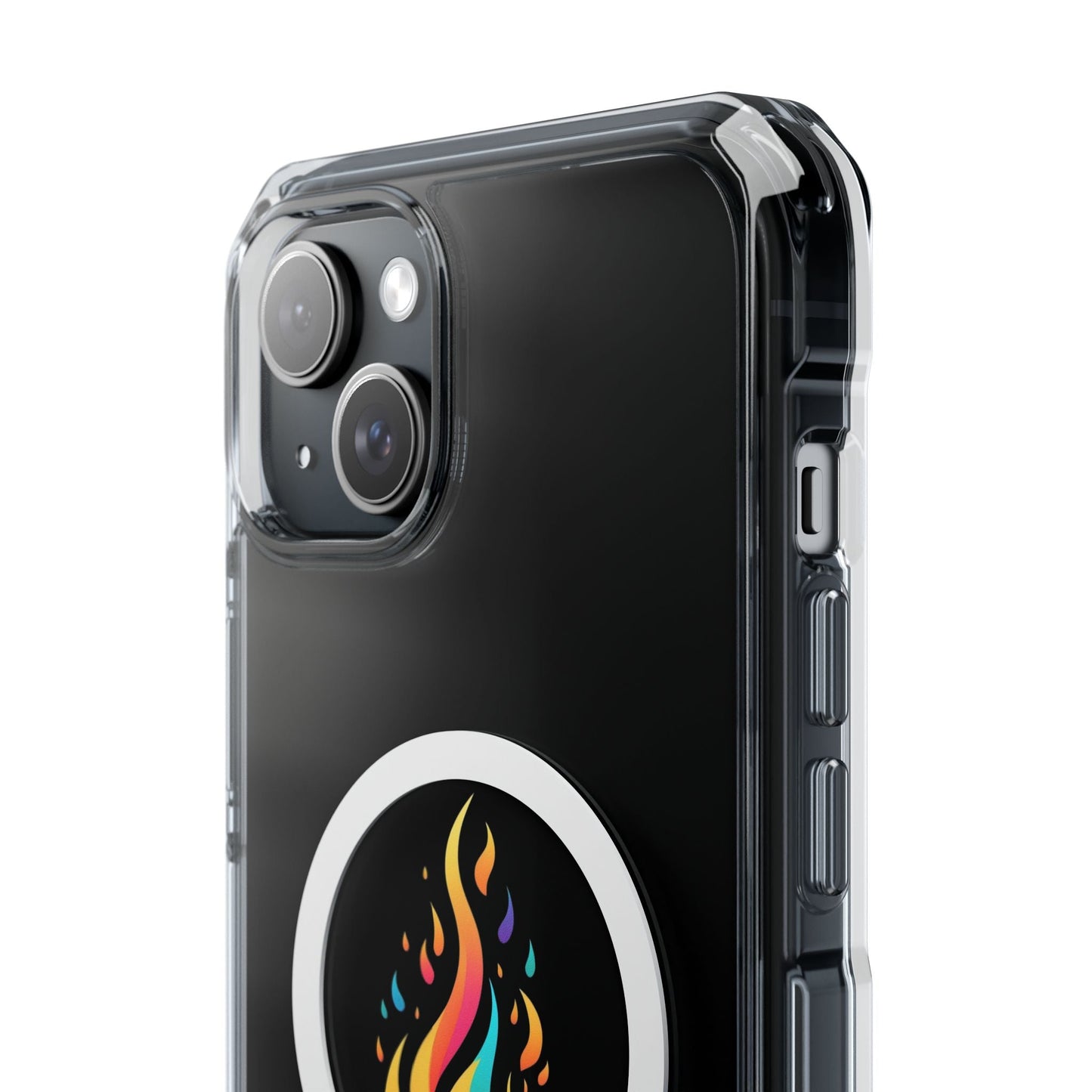 Flame magnetic clear impact case alt