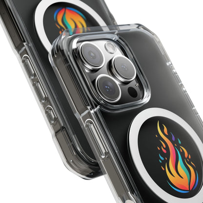 Flame magnetic clear impact case alt