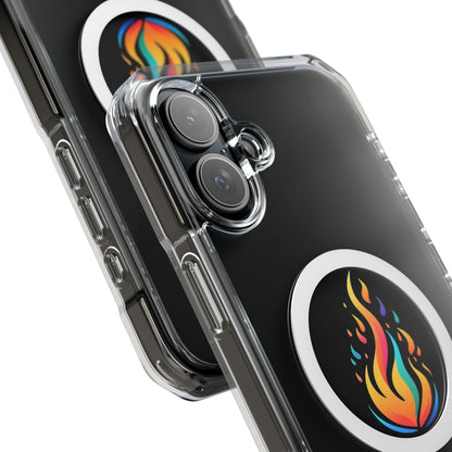 Flame magnetic clear impact case alt