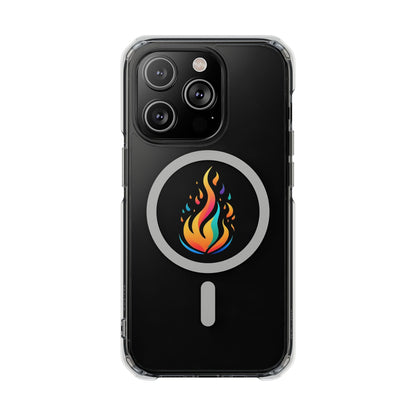 Flame magnetic clear impact case alt