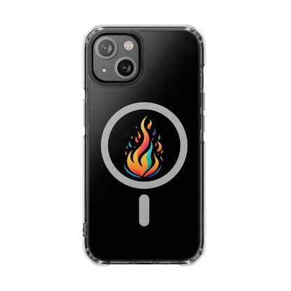 Flame magnetic clear impact case alt