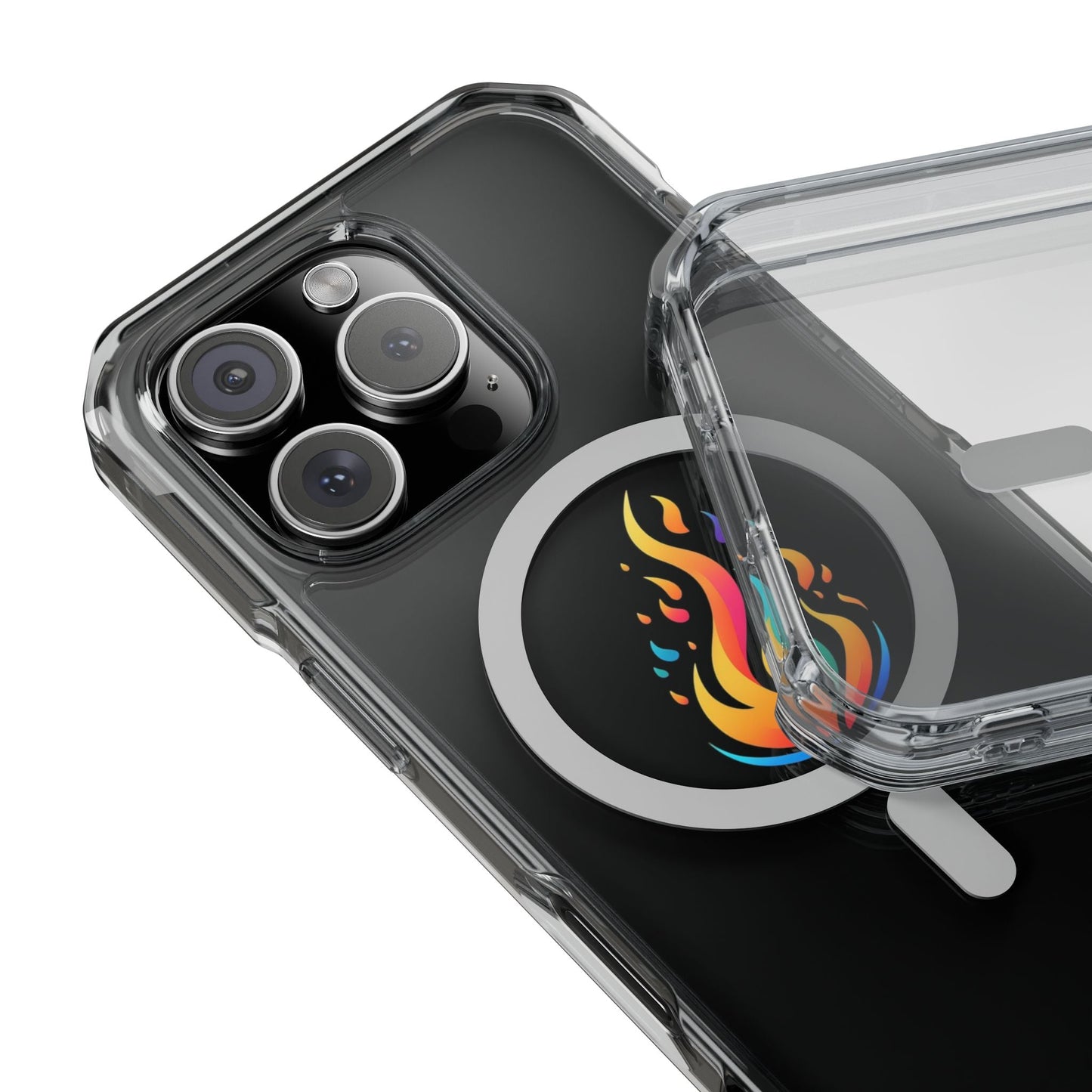 Flame magnetic clear impact case alt