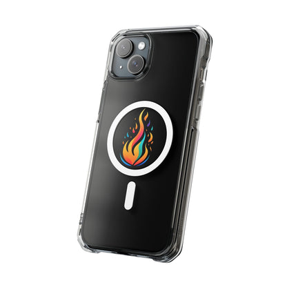 Flame magnetic clear impact case alt