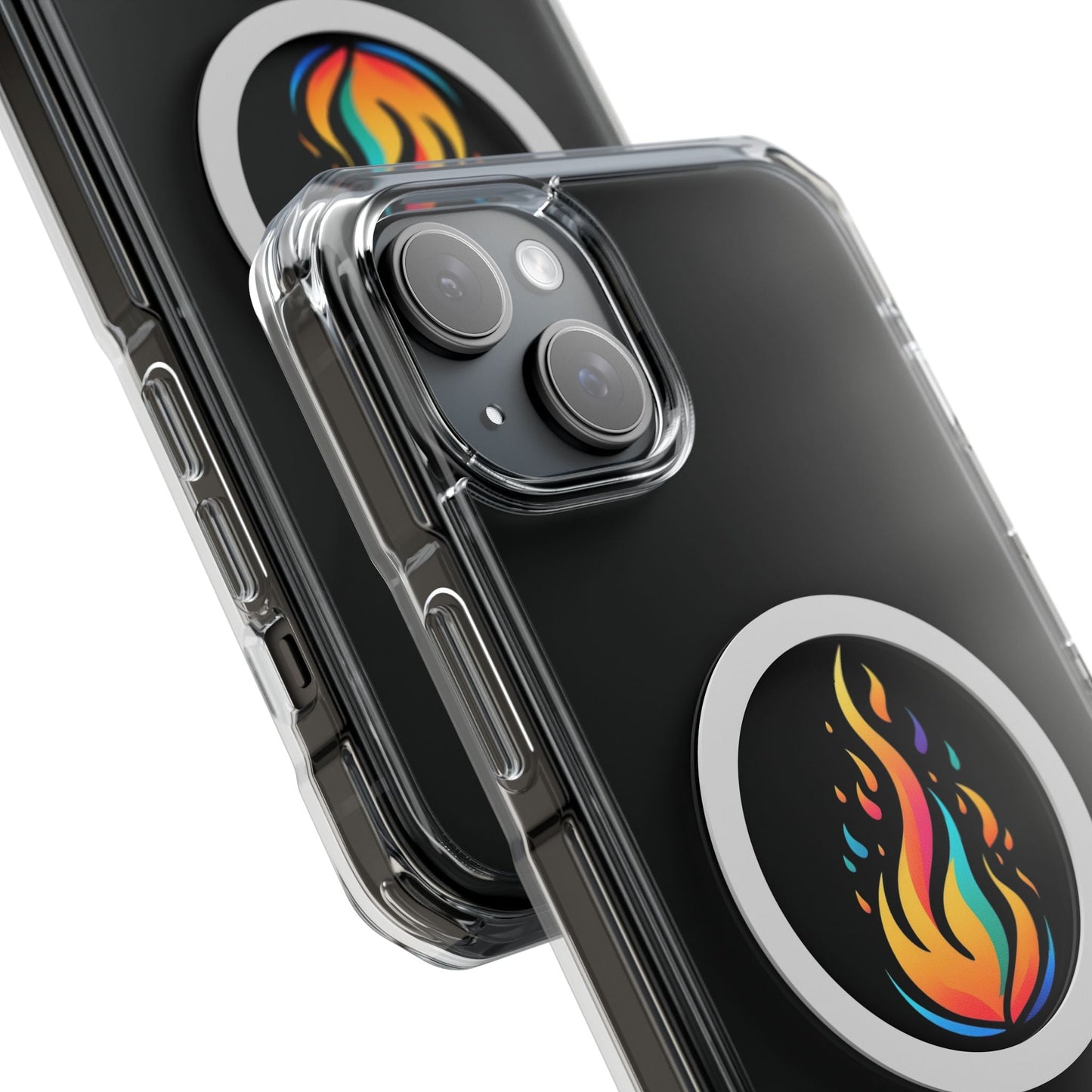 Flame magnetic clear impact case alt