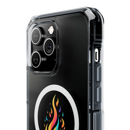 Flame magnetic clear impact case alt