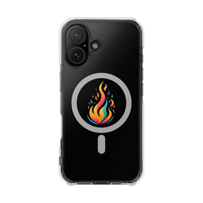 Flame magnetic clear impact case alt