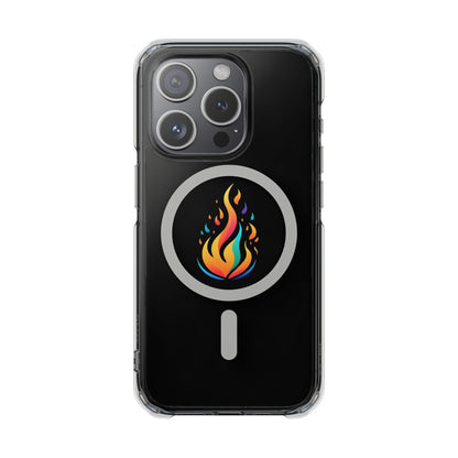 Flame magnetic clear impact case alt