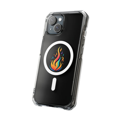 Flame magnetic clear impact case alt