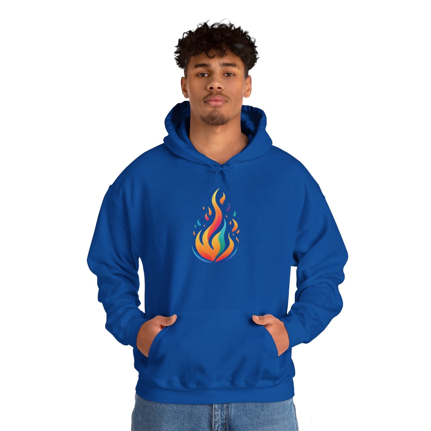 Flame unisex hoodie alt