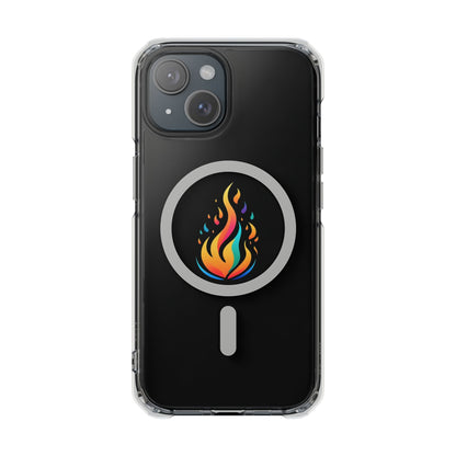 Flame magnetic clear impact case alt