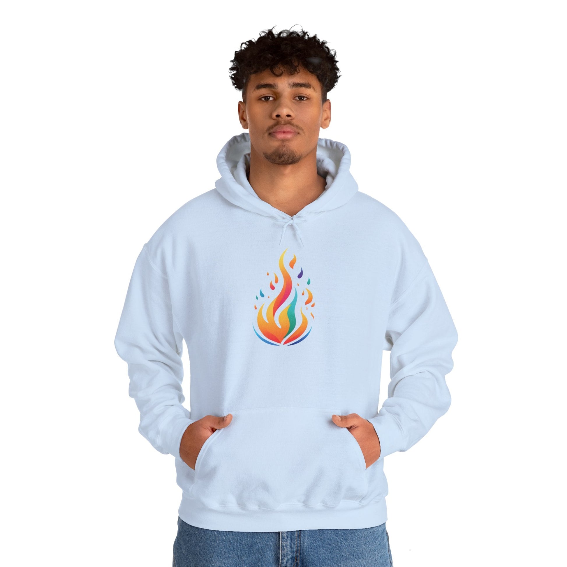 Flame unisex hoodie alt